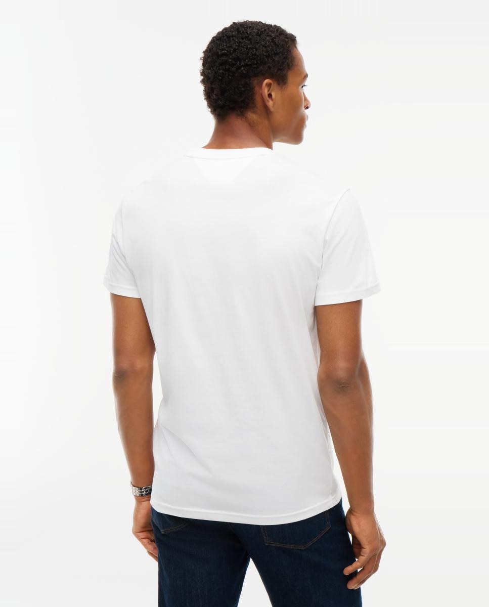 T-shirt de Corte Regular DNA com Grafismo no Peito e nas Costas. Branco-2