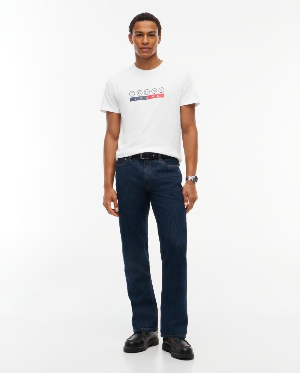 T-shirt de Corte Regular DNA com Grafismo no Peito e nas Costas. Branco-6