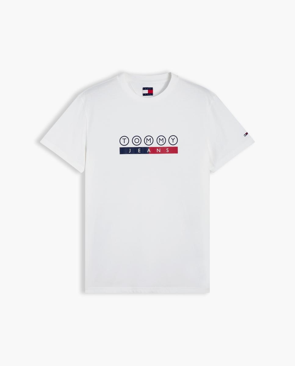 T-shirt de Corte Regular DNA com Grafismo no Peito e nas Costas. Branco-4