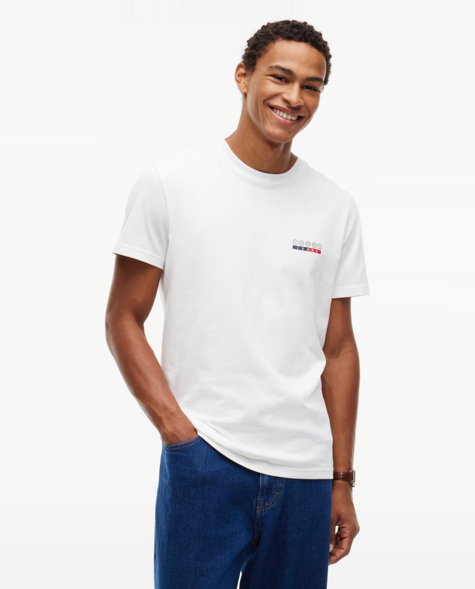 Imagem 0 de T-shirt de Corte Regular DNA com Grafismo no Peito e nas Costas.