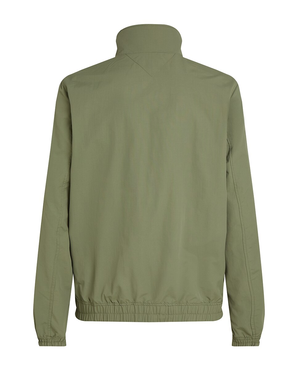 Casaco Regular Fit com Fecho de Correr Verde-escuro-5