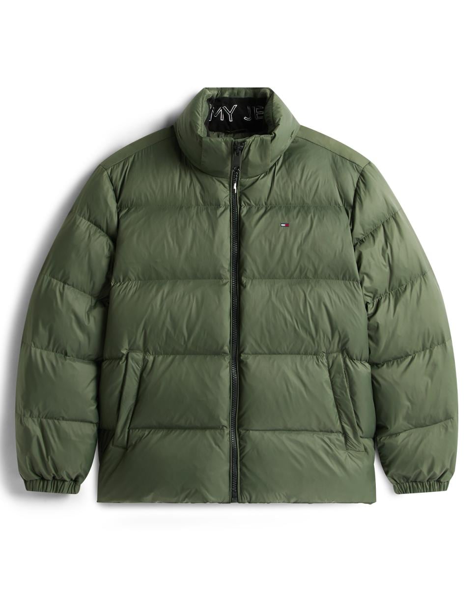 Blusão acolchoado de homem com capuz Verde-escuro-5