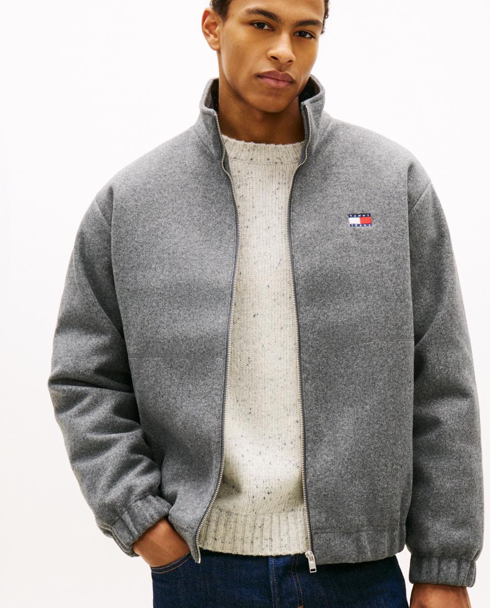 Imagem 0 de Casaco Tipo Blusão Bomber em Pano Relaxed Fit