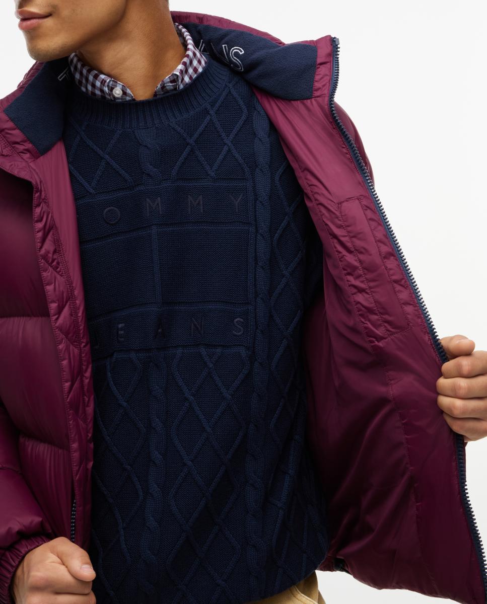 Casaco Acolchoado TJM Essential Down Jacket Ext Bordeaux-4