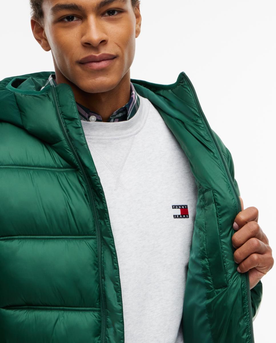 Casaco Acolchoado TJM Hooded Logo Jacket Ext Verde-escuro-4