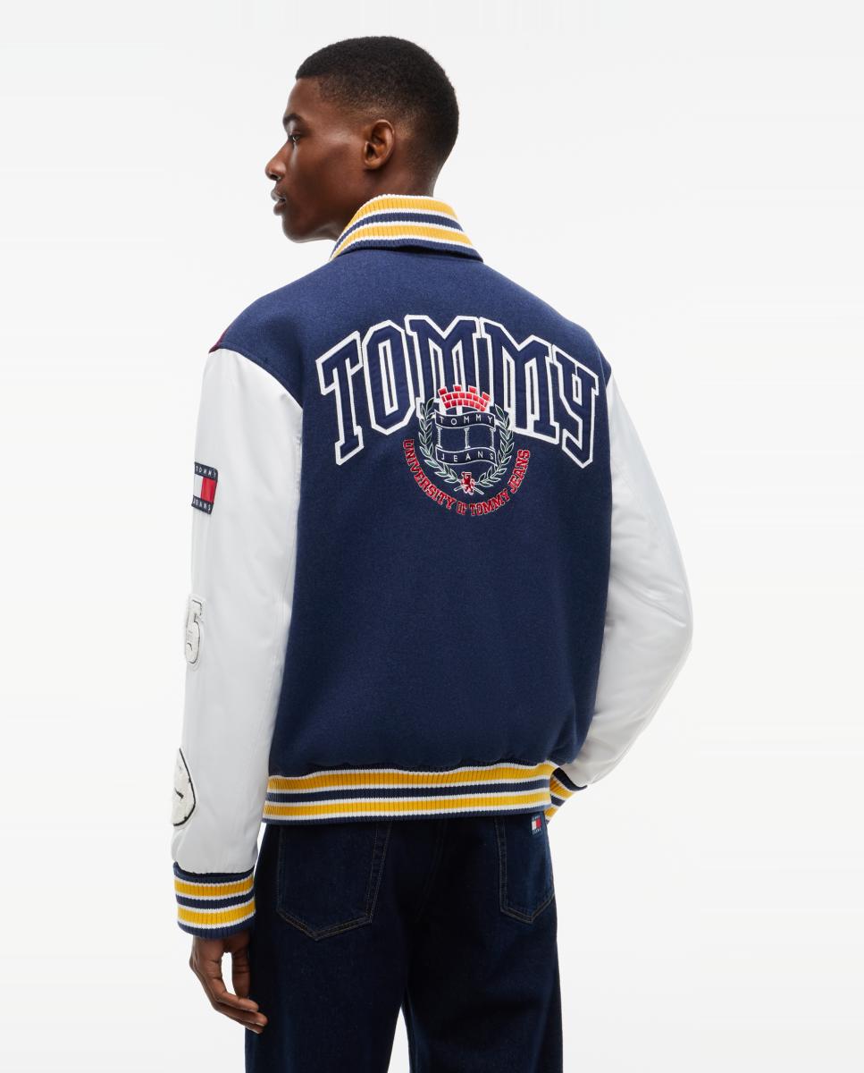 Casaco Varsity TJM Letterman Wool Varsity Azul-marinho-2