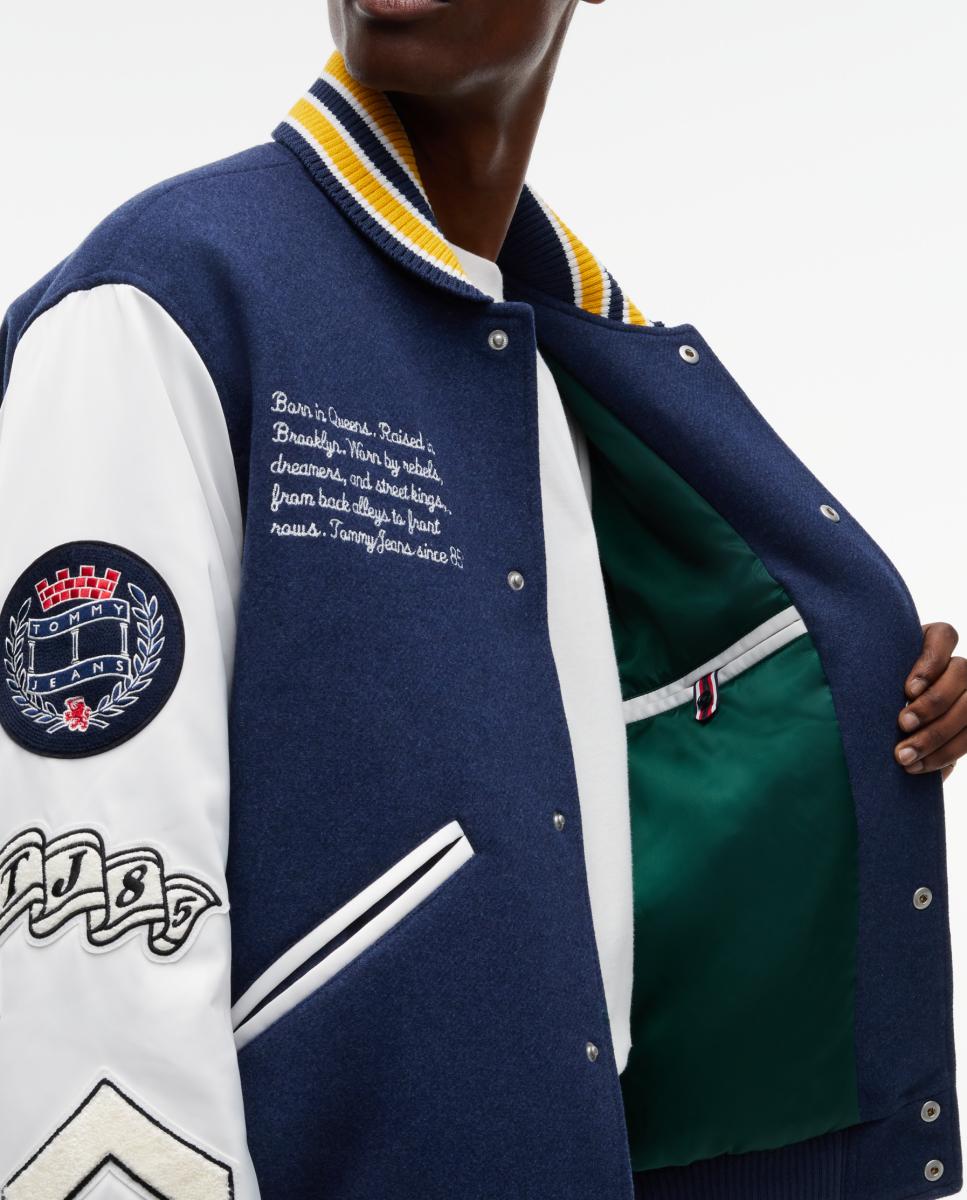 Casaco Varsity TJM Letterman Wool Varsity Azul-marinho-4