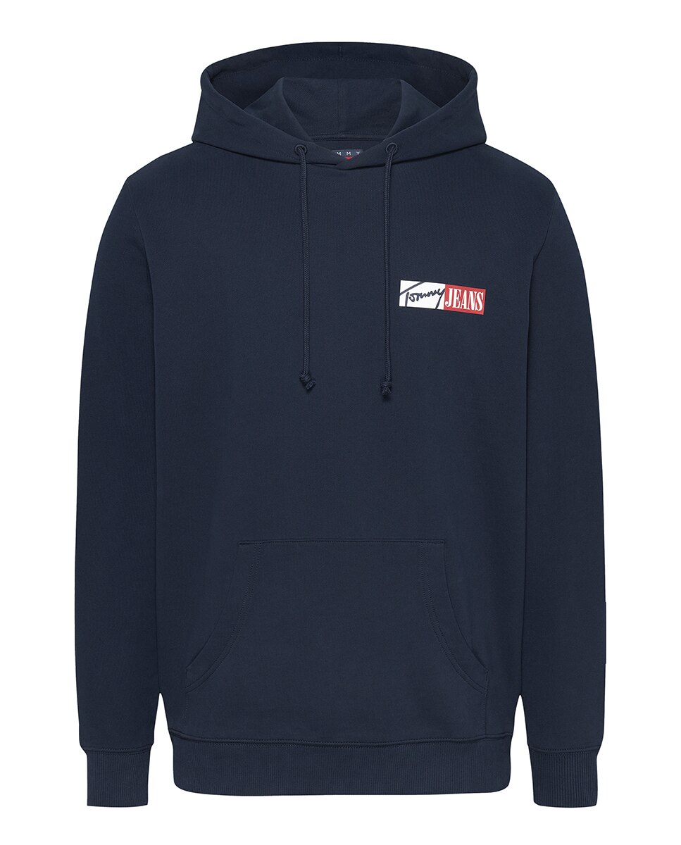 Sweatshirt regular fit com capuz Azul-marinho-4