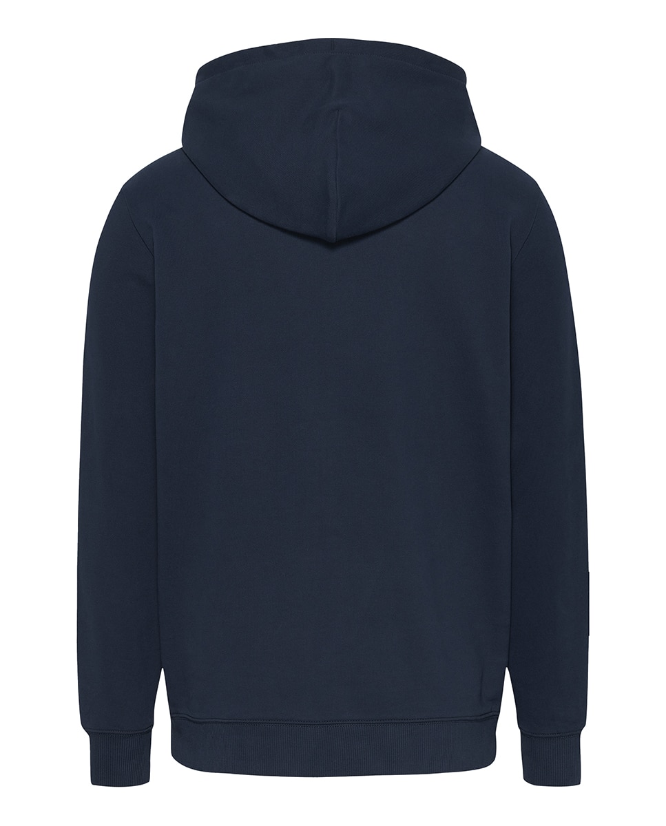 Sweatshirt regular fit com capuz Azul-marinho-5