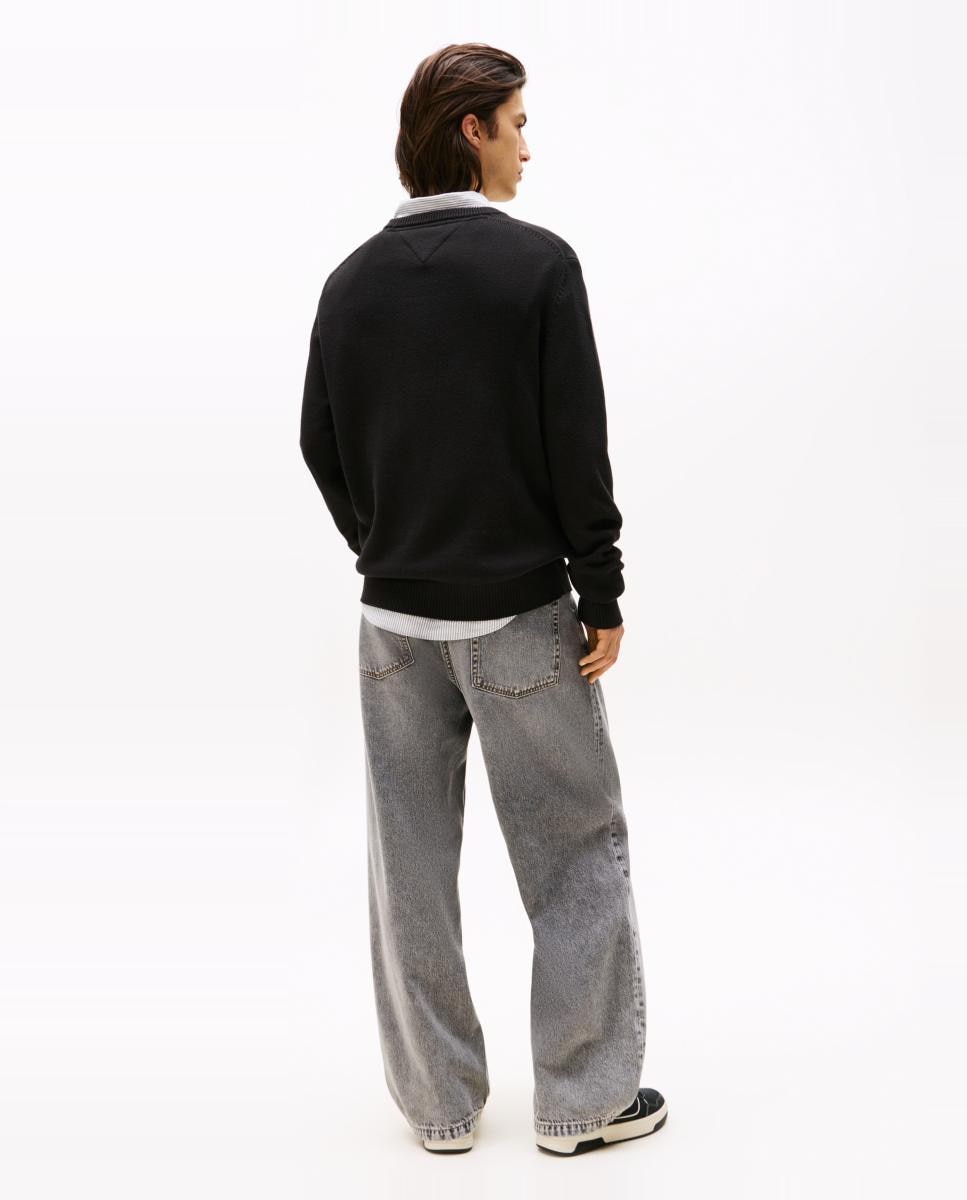 T-shirt TJM Slim Ess Sweater Ext Preto-2