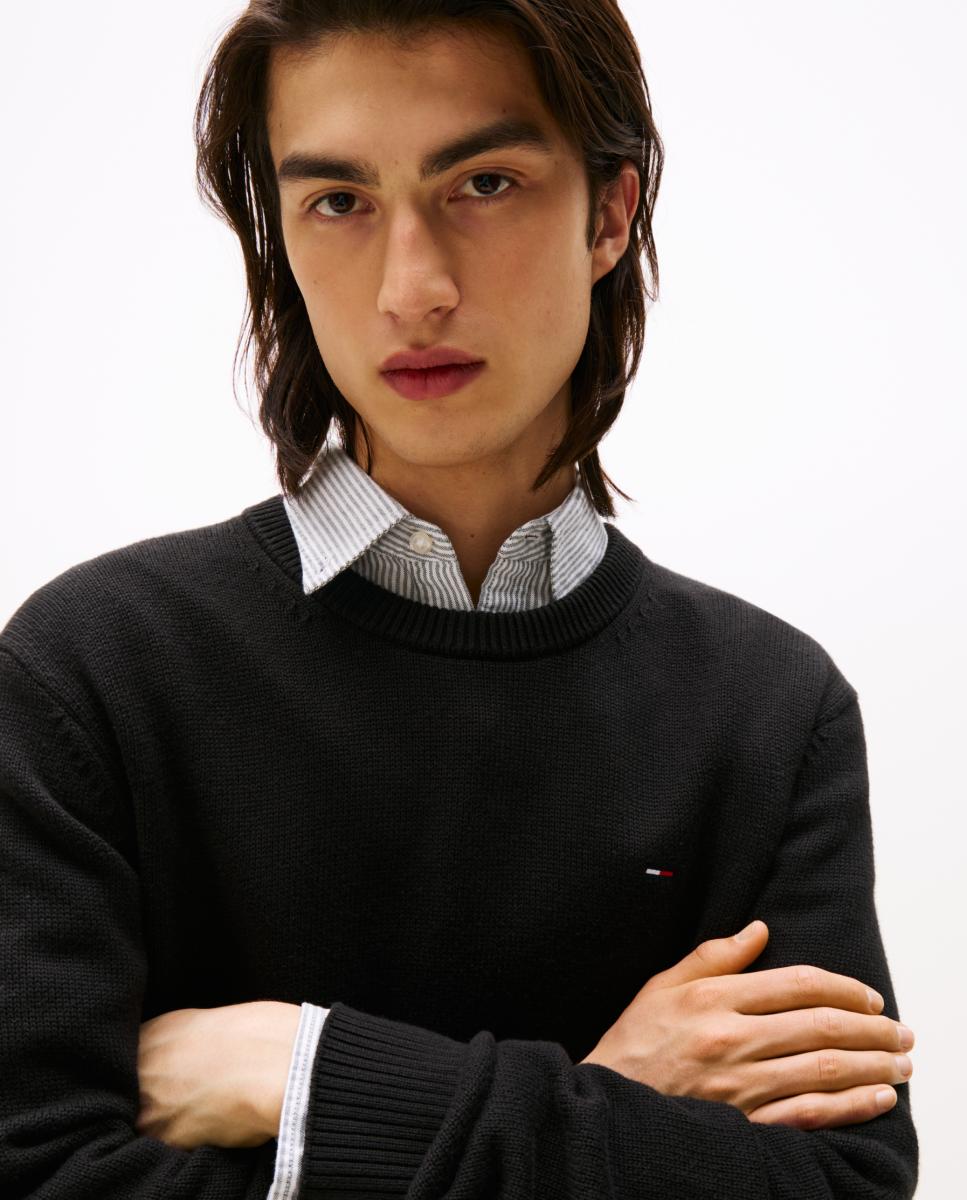 T-shirt TJM Slim Ess Sweater Ext Preto-3