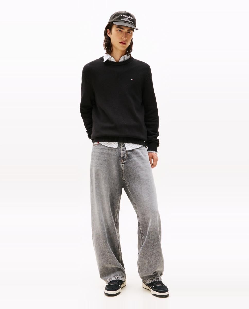 T-shirt TJM Slim Ess Sweater Ext Preto-5