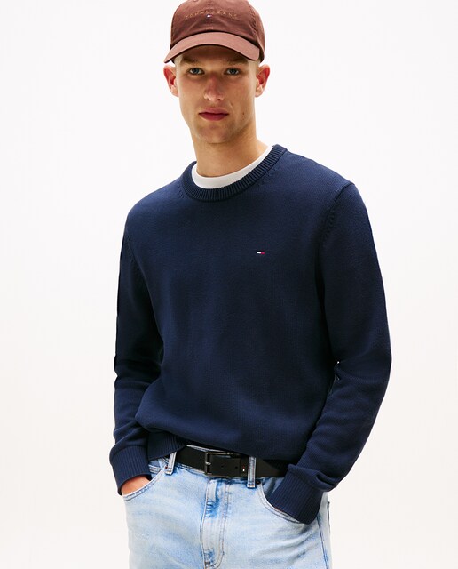 Imagem 0 de Camisola de Malha Básica Slim Fit com Gola Redonda