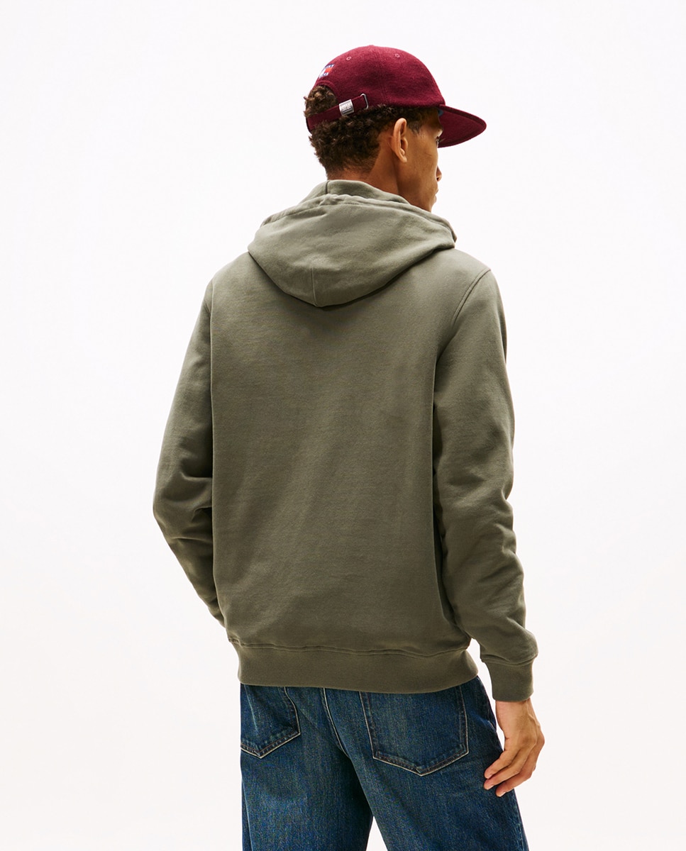 Sweatshirt Regular Fit com Capuz Verde-escuro-2