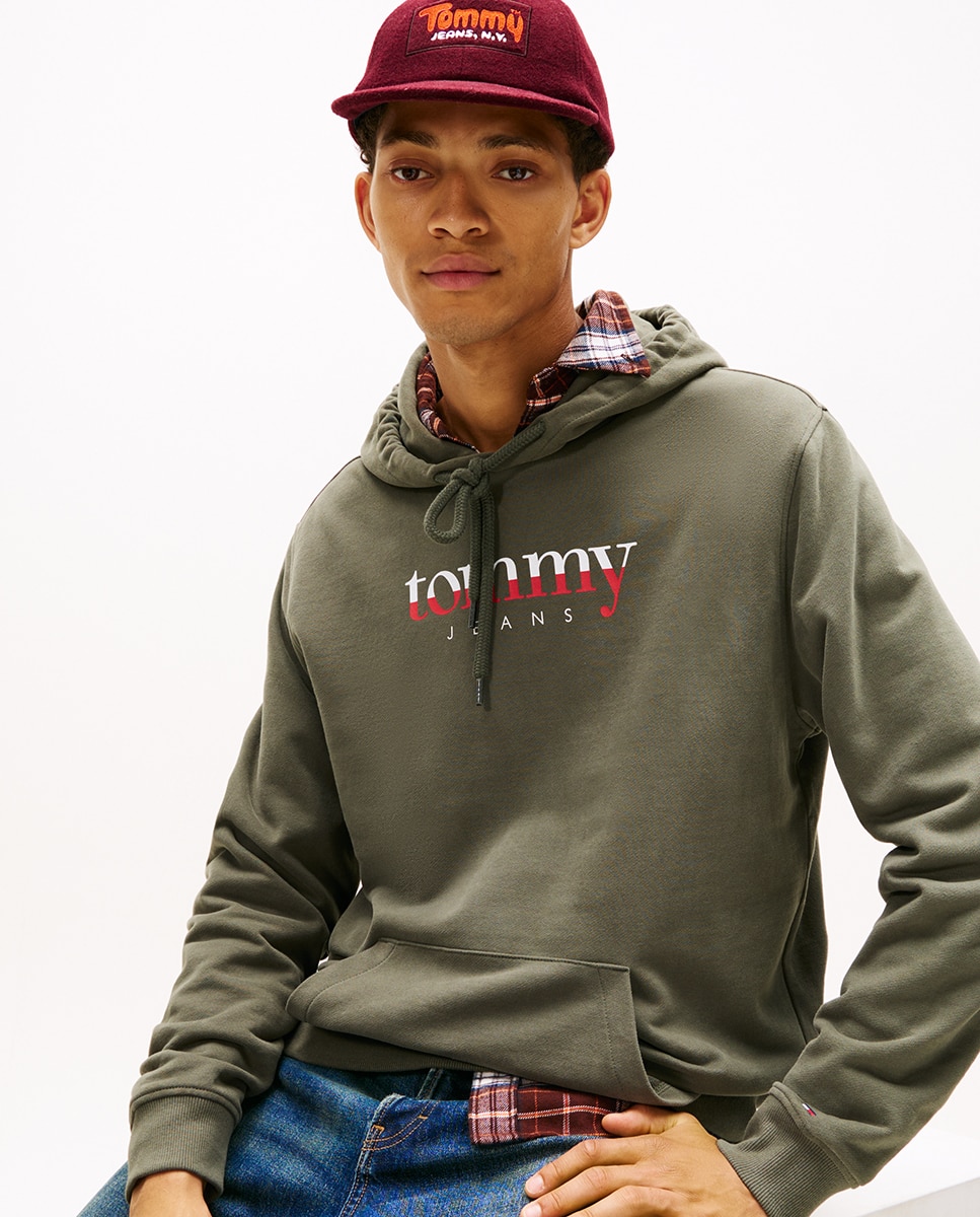 Sweatshirt Regular Fit com Capuz Verde-escuro-3