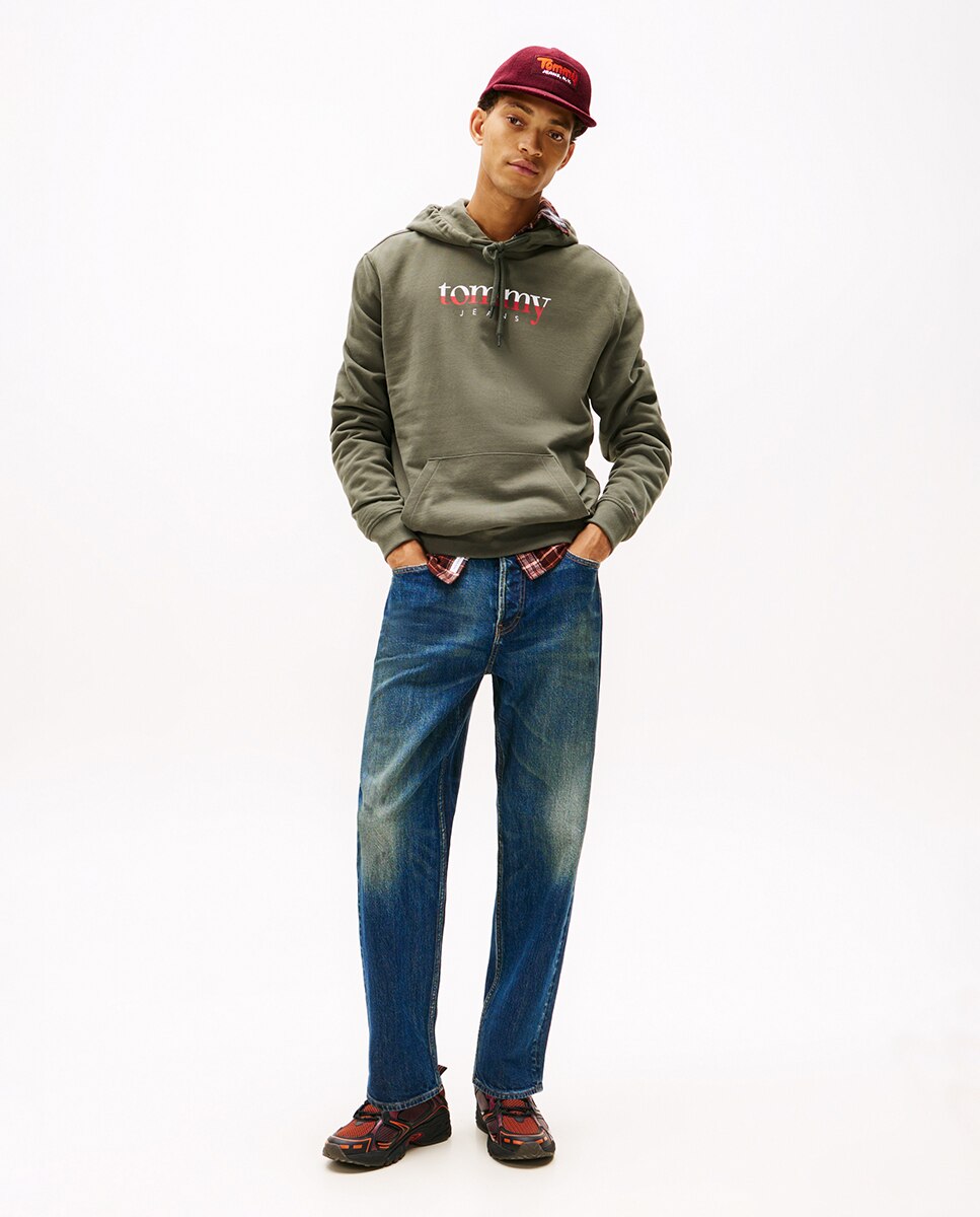 Sweatshirt Regular Fit com Capuz Verde-escuro-5