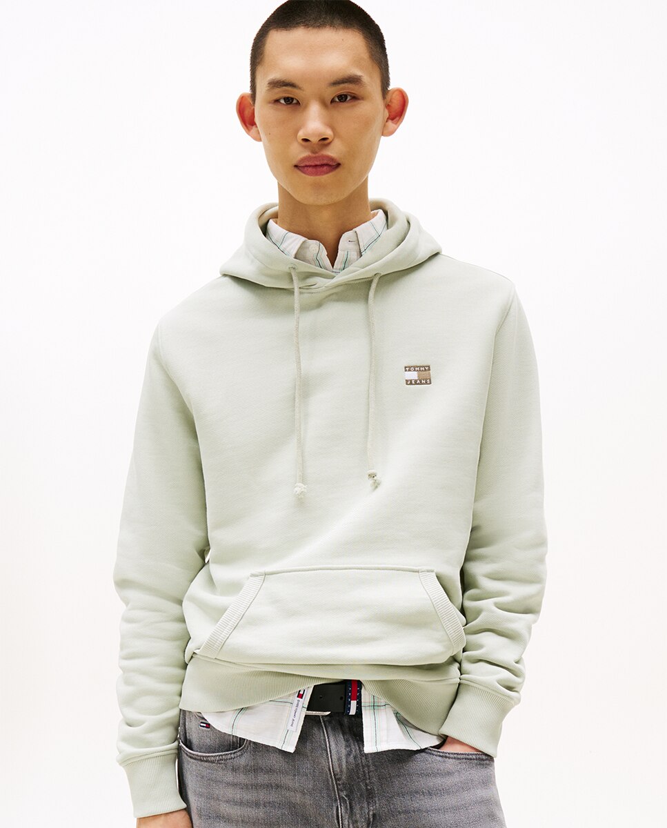 Sweatshirt Regular Fit com Capuz Verde-claro-1