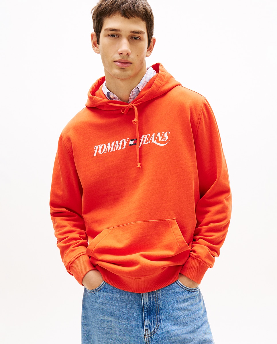 Imagen 0 de Sudadera de hombre con capucha regular fit Rojo