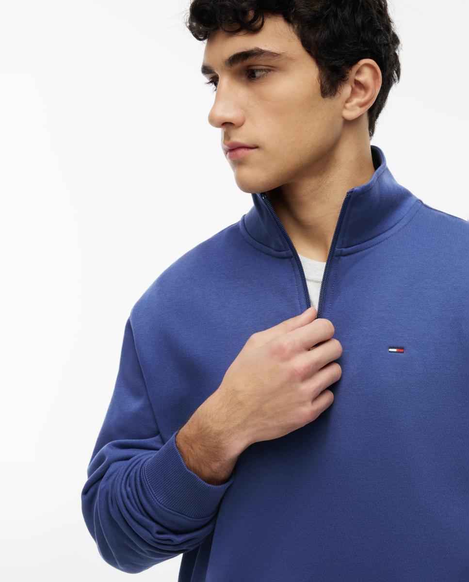 Sudadera de hombre con cierre de cremallera 1/4 - Tommy Jeans - Azul Azul-3