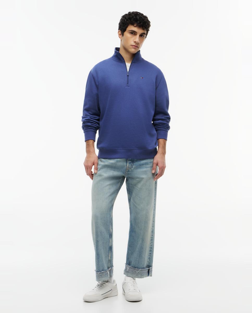 Sudadera de hombre con cierre de cremallera 1/4 - Tommy Jeans - Azul Azul-5