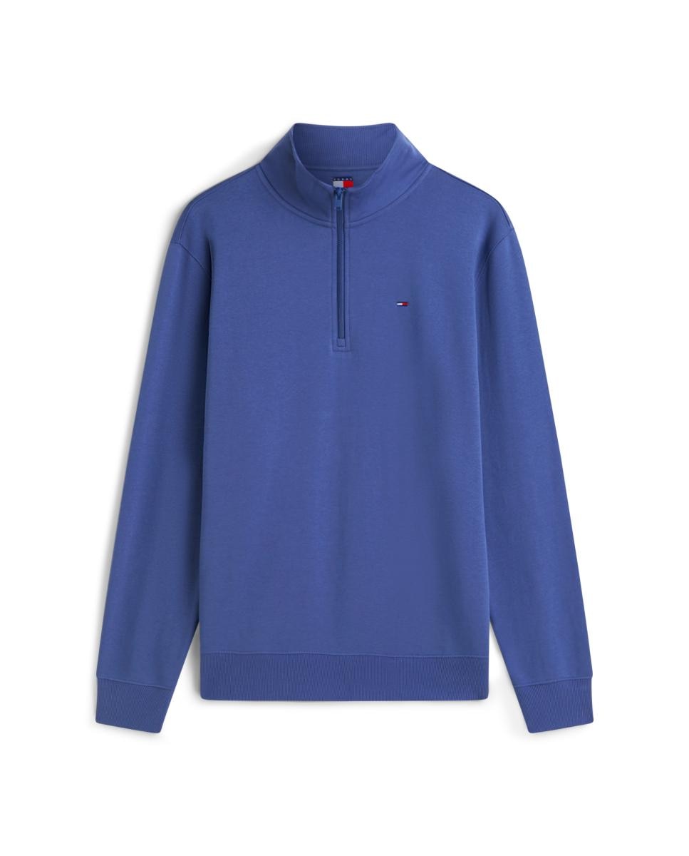 Sudadera de hombre con cierre de cremallera 1/4 - Tommy Jeans - Azul Azul-4