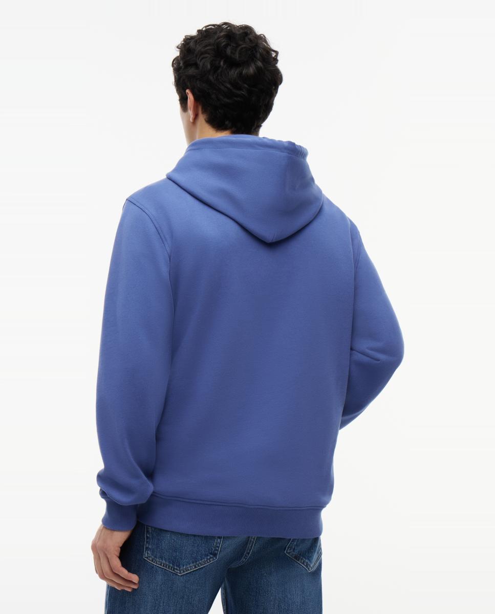 Sudadera con capucha de hombre y logo repetido en el pecho - Tommy Jeans - Azul Azul-2
