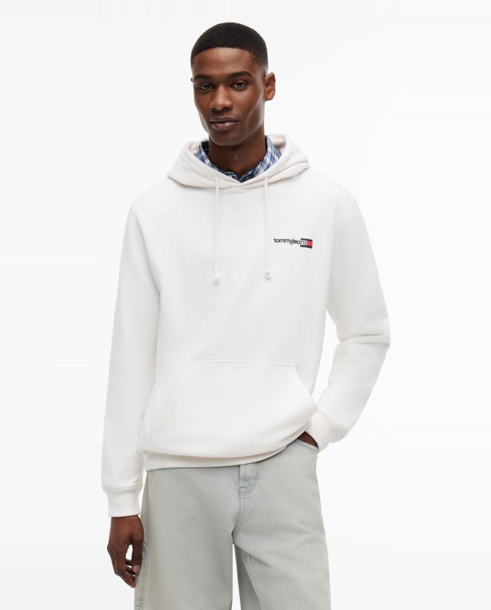 Tommy Jeans - Sudadera con capucha de corte regular y logo Tommy Jeans estampado en el pecho.