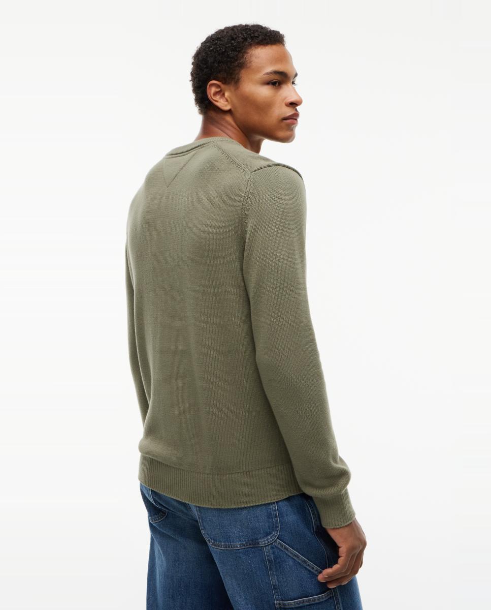 T-shirt TJM Slim Ess Sweater Ext Verde-militar-2