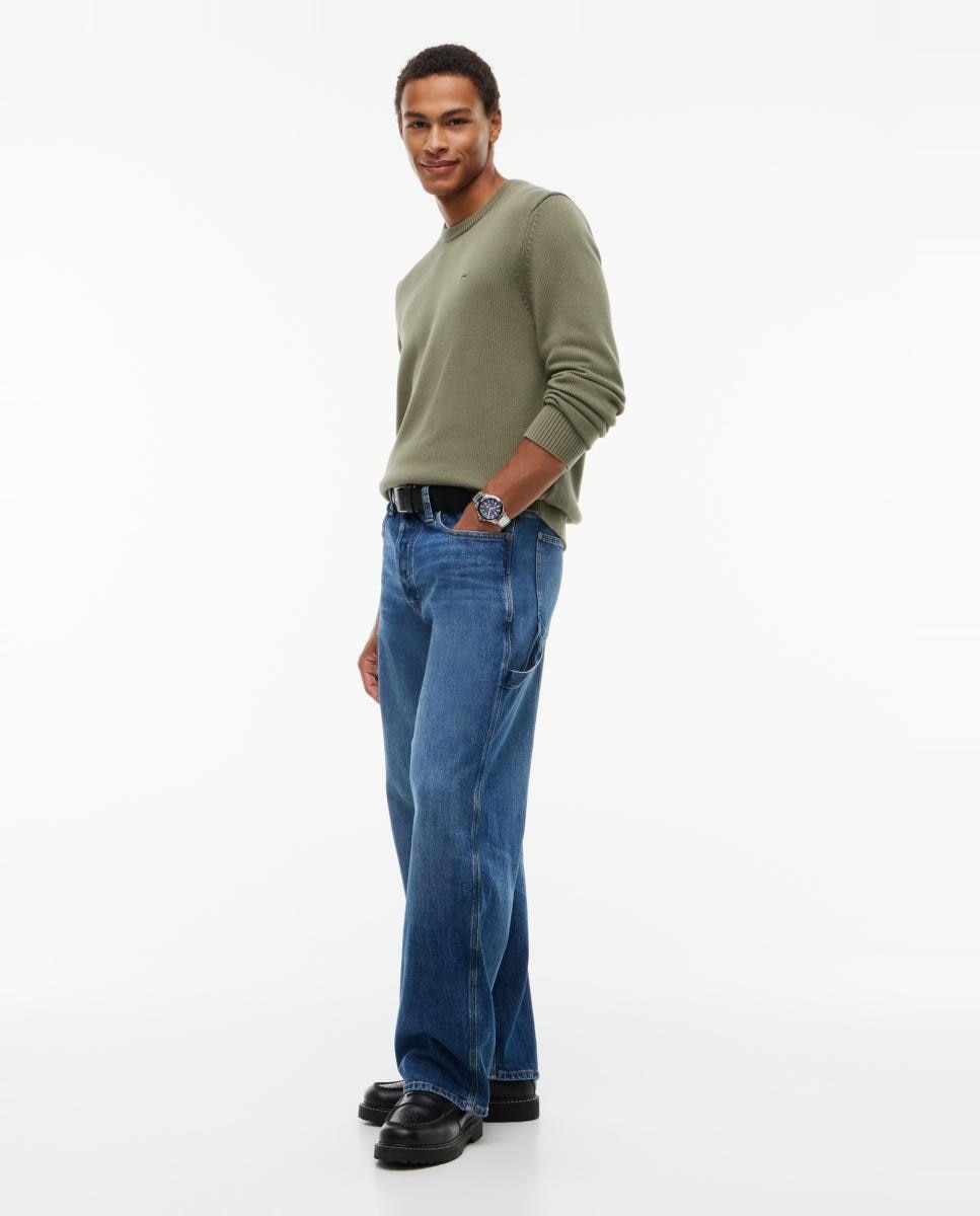 T-shirt TJM Slim Ess Sweater Ext Verde-militar-6
