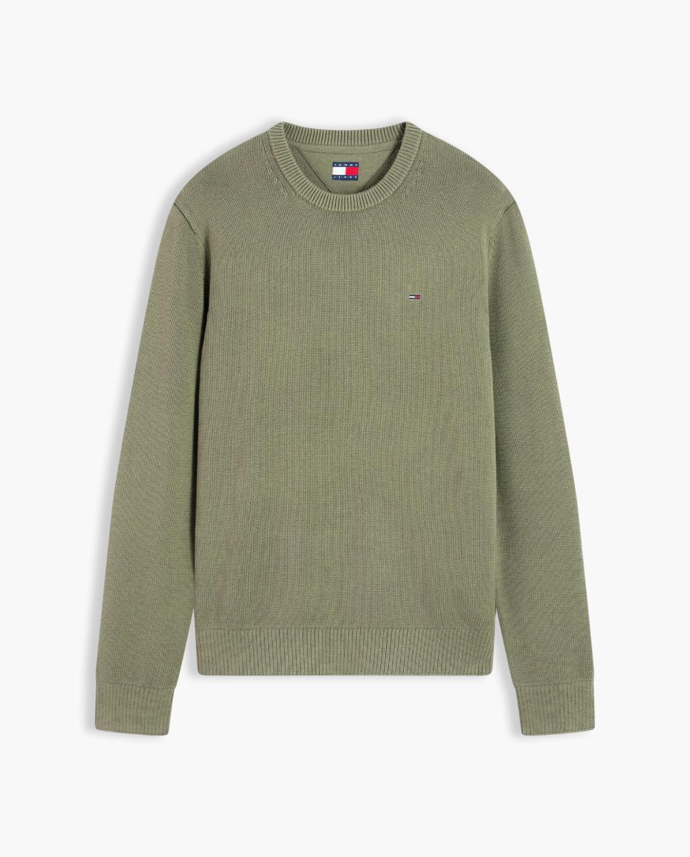 T-shirt TJM Slim Ess Sweater Ext Verde-militar-4