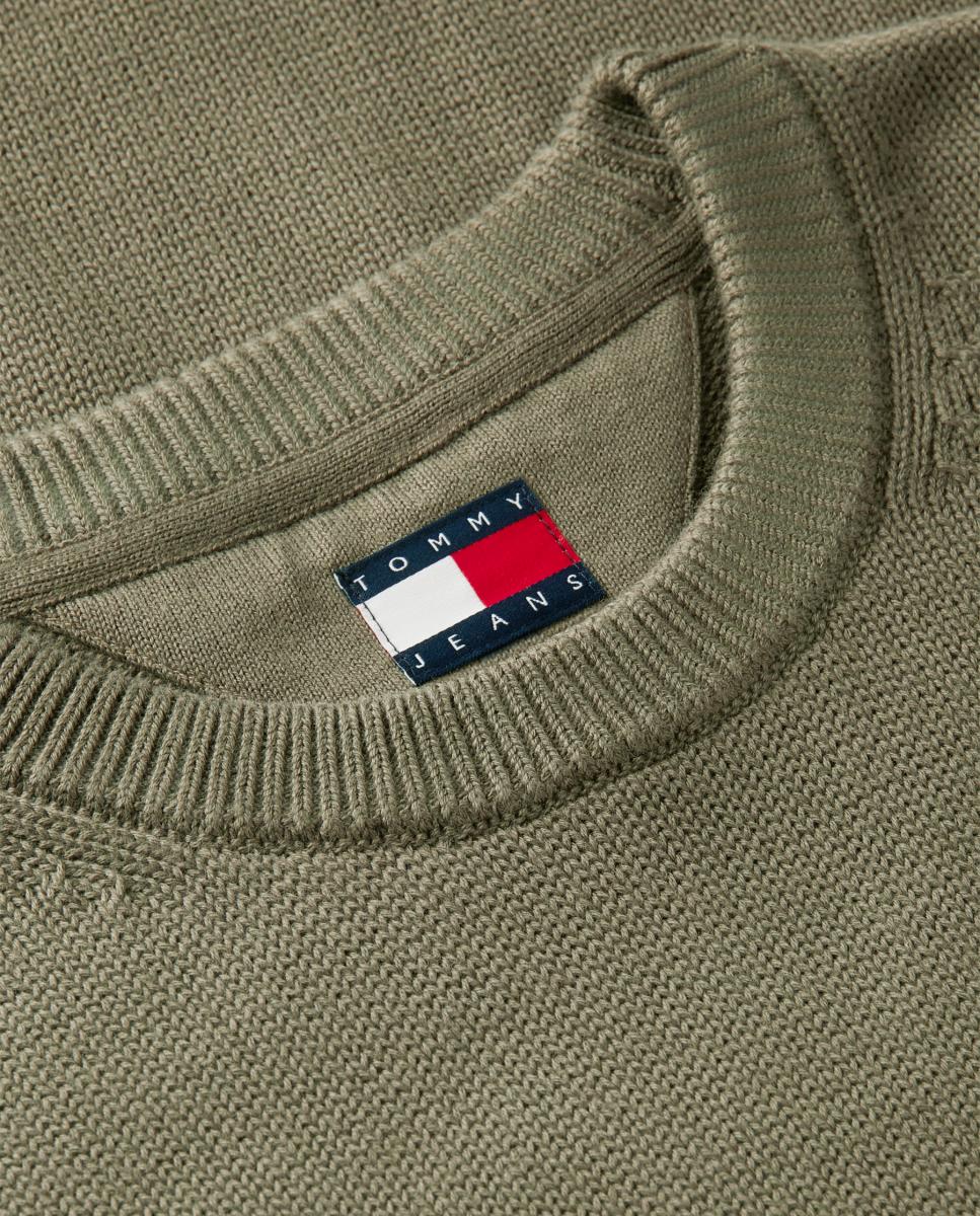 T-shirt TJM Slim Ess Sweater Ext Verde-militar-5