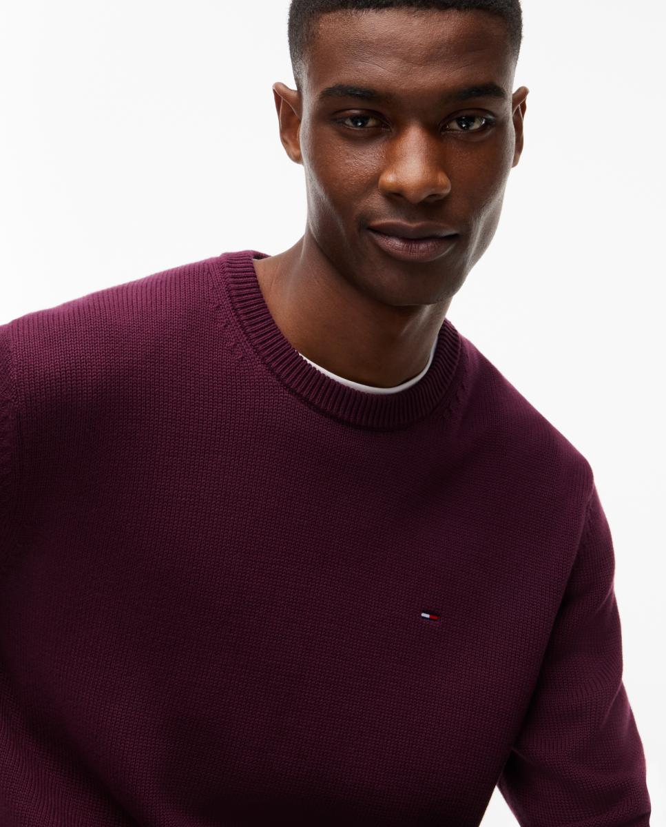 T-shirt TJM Slim Ess Sweater Ext Bordeaux-3