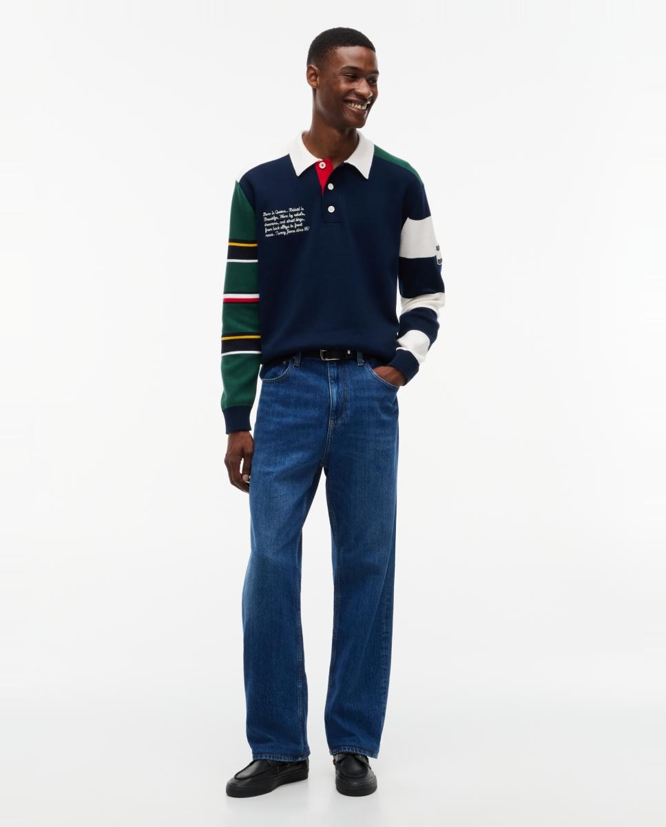 Camisola de Malha TJM Reg Tommy Knitted Rugby Ext Azul-marinho-6