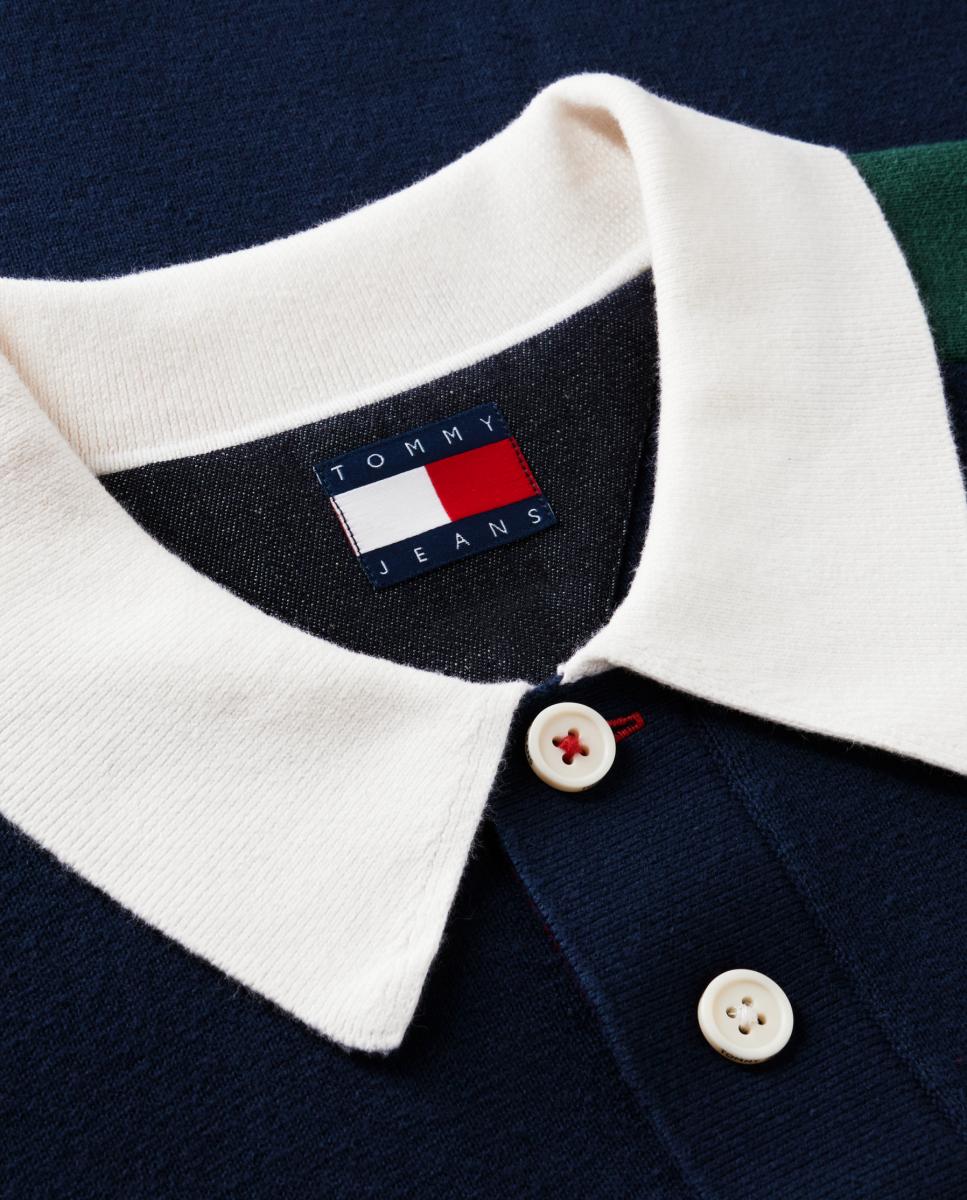 Camisola de Malha TJM Reg Tommy Knitted Rugby Ext Azul-marinho-5