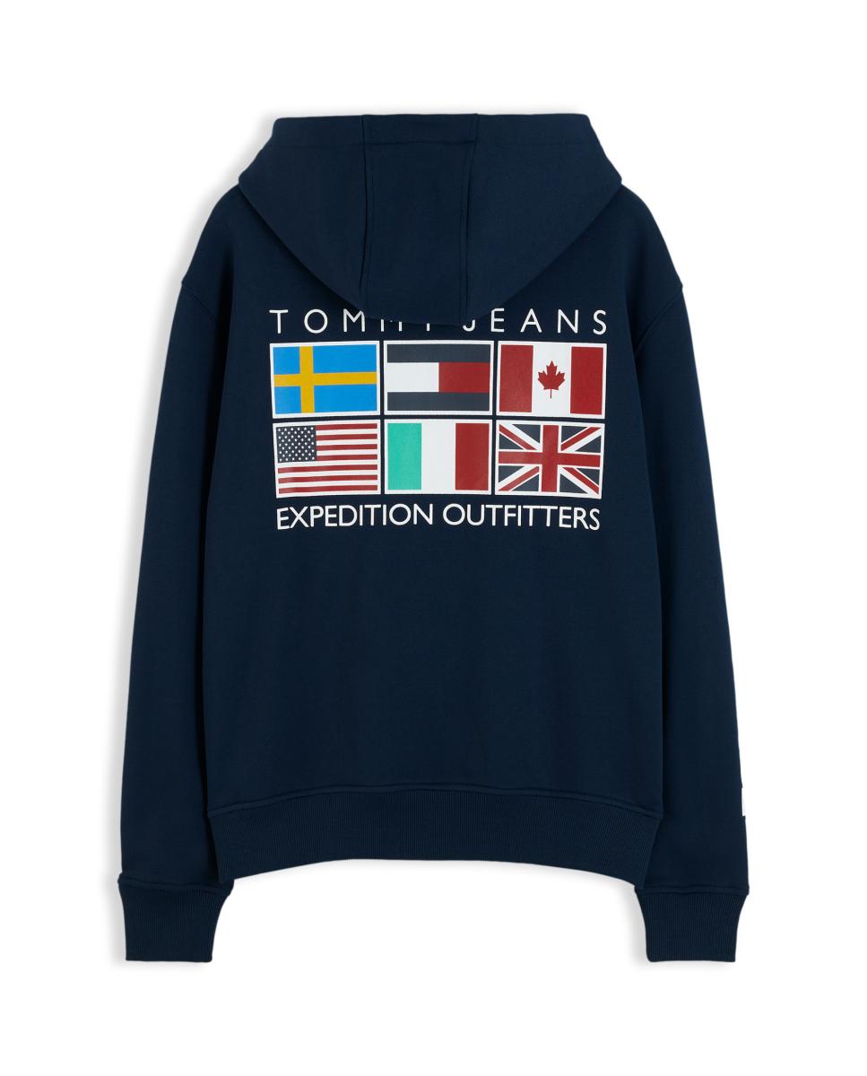 Sweatshirt com Capuz Outdoors Azul-marinho-4