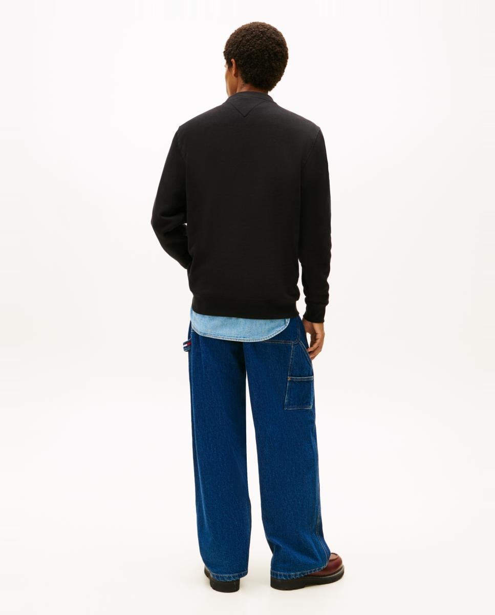 Sweatshirt TJM Reg Linear Crew Ext Preto-2