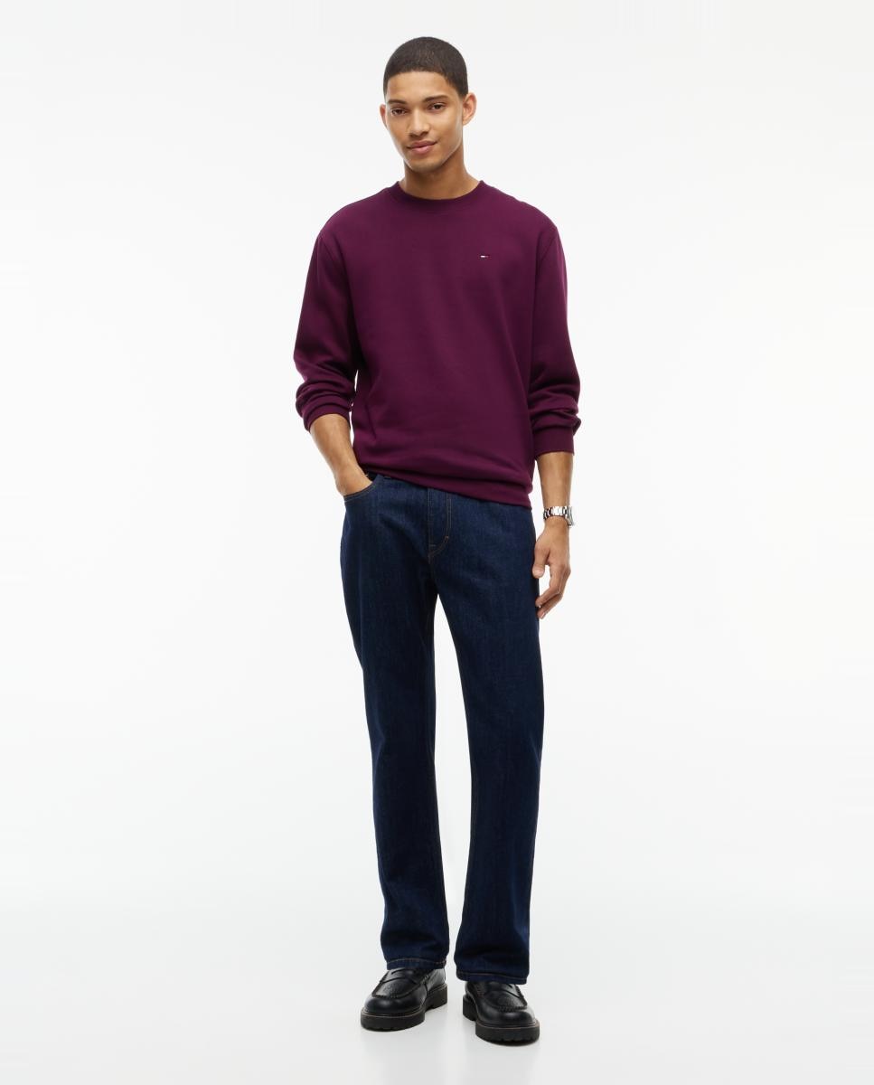 T-shirt TJM Reg S Flag Crew Ext Bordeaux-6