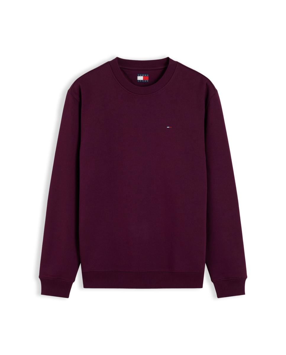 T-shirt TJM Reg S Flag Crew Ext Bordeaux-4