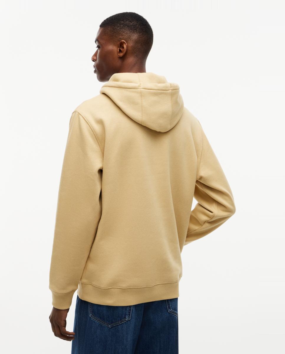 Sweatshirt com Capuz TJM Reg S Flag Ext Bege-2