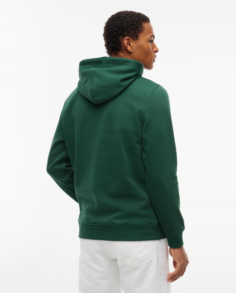 Sweatshirt com Capuz TJM Reg Linear Logo Ext Verde-escuro-2