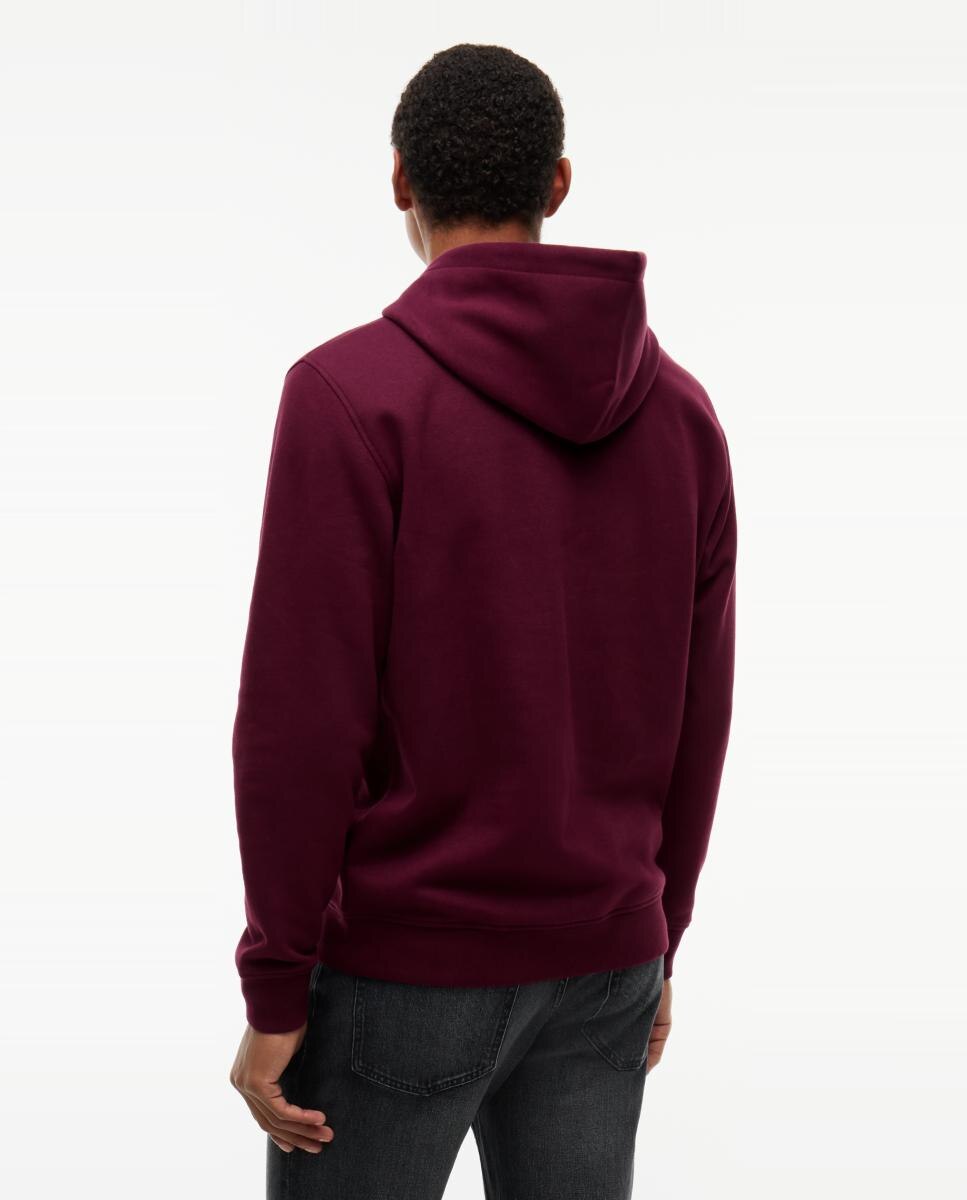 Sweatshirt com Capuz TJM Reg Linear Logo Ext Bordeaux-2