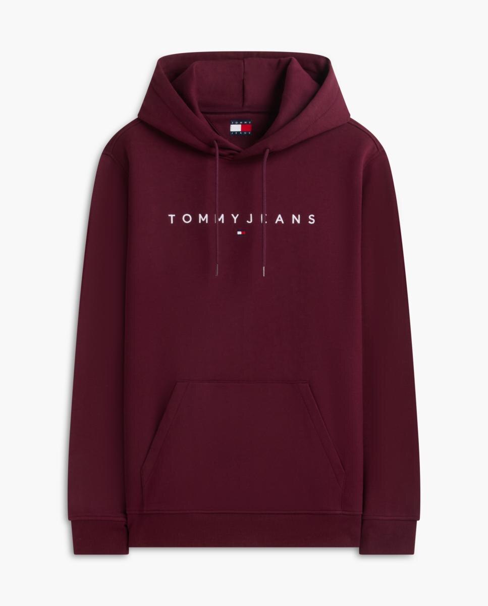 Sweatshirt com Capuz TJM Reg Linear Logo Ext Bordeaux-4
