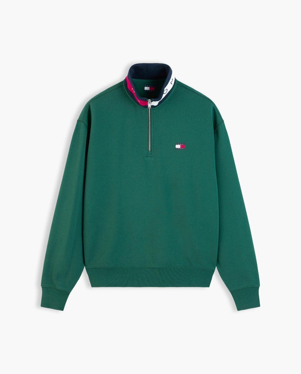 Sweatshirt de Meio Fecho de Correr TJM RLX Branded Collar QZ Ext Verde-escuro-4