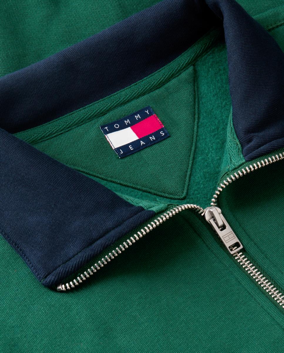 Sweatshirt de Meio Fecho de Correr TJM RLX Branded Collar QZ Ext Verde-escuro-5