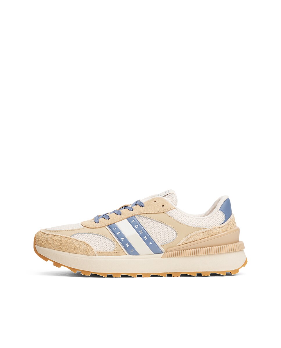 Sapatilhas Estilo Runner Bege-4