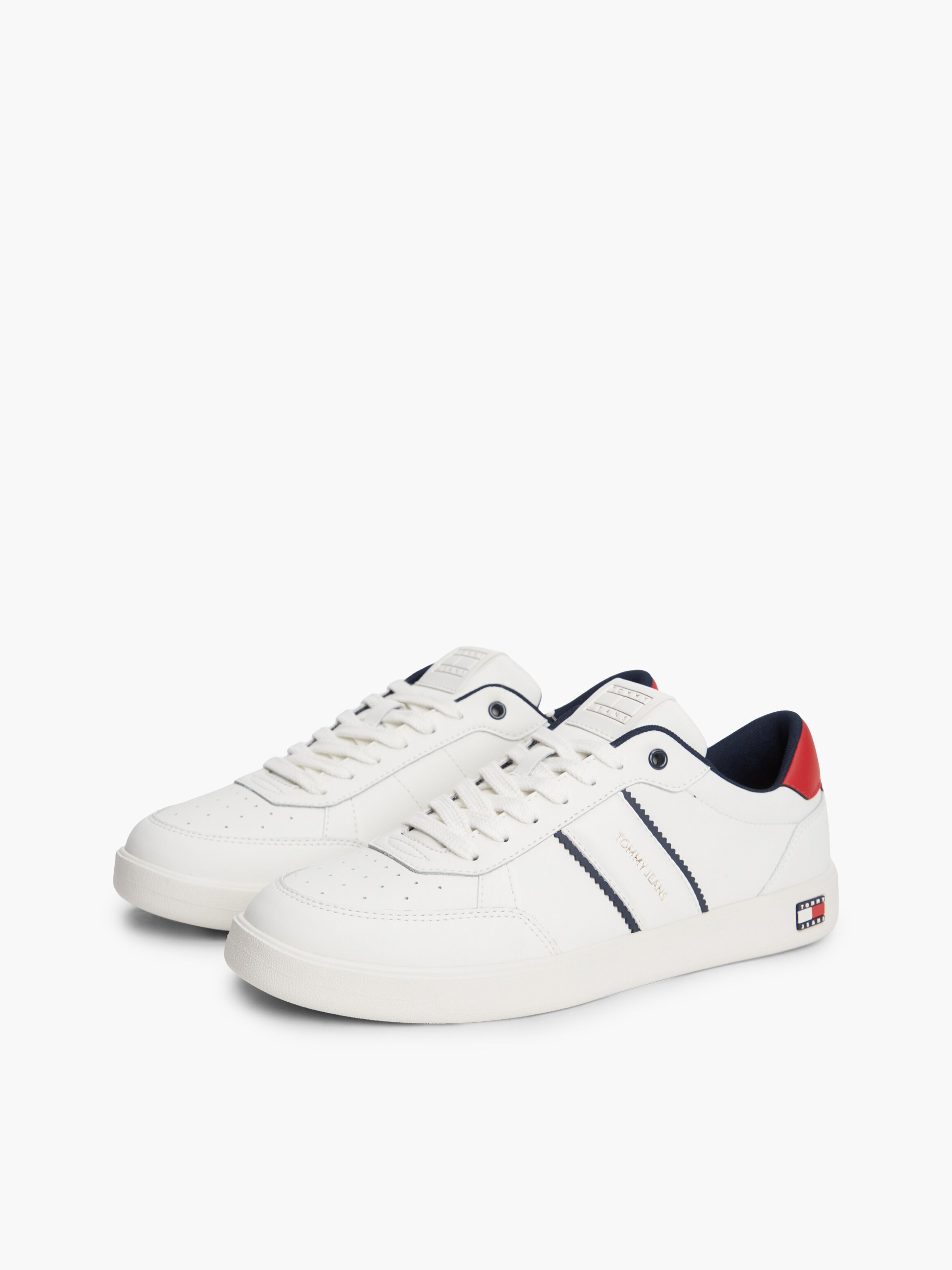 Sapatilhas Court de Pele Lightweight Flag Branco-2
