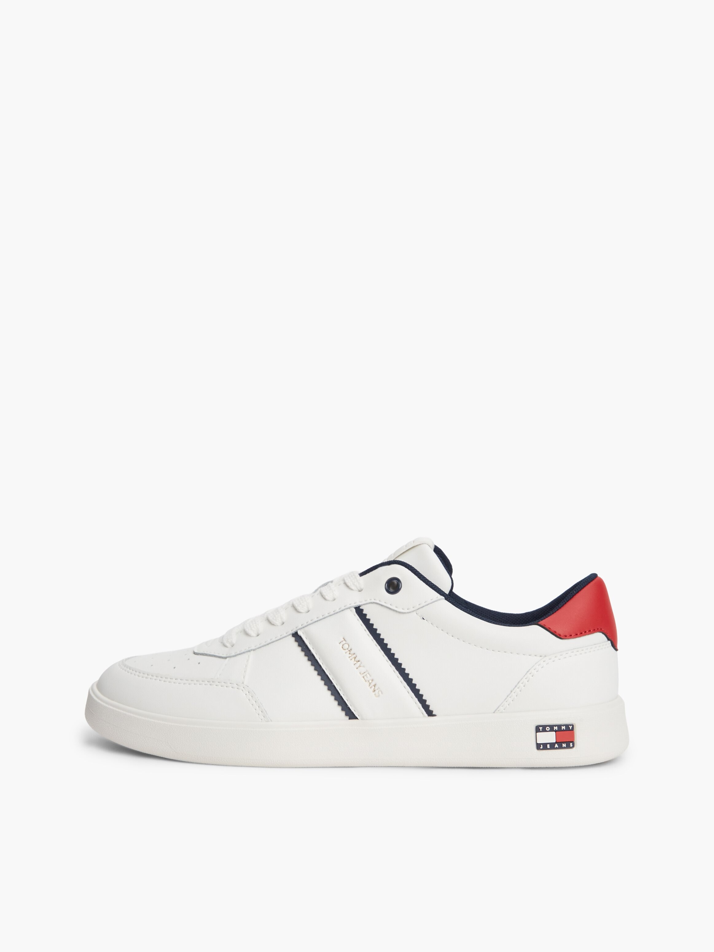 Sapatilhas Court de Pele Lightweight Flag Branco-6