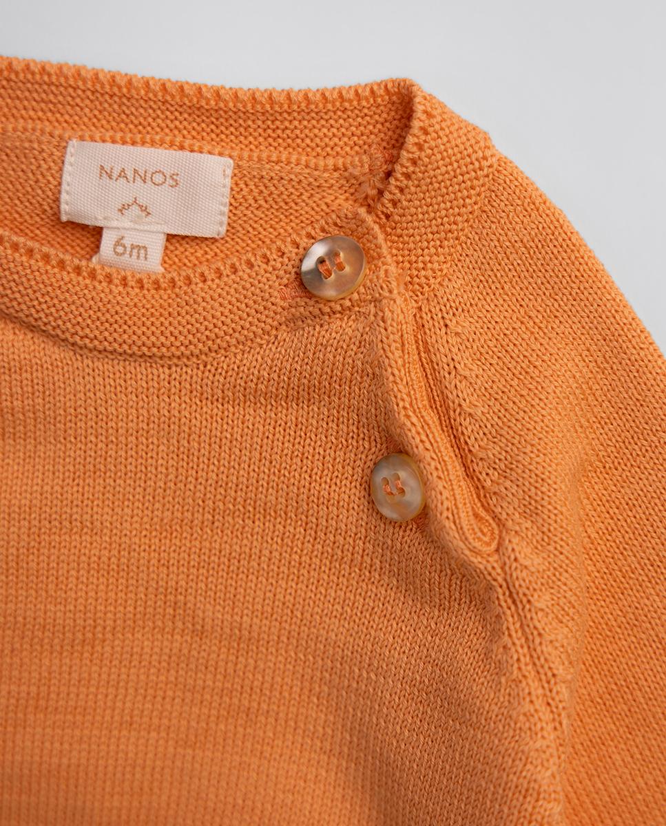 Camisola de Malha de Bebé NANOS Laranja-3