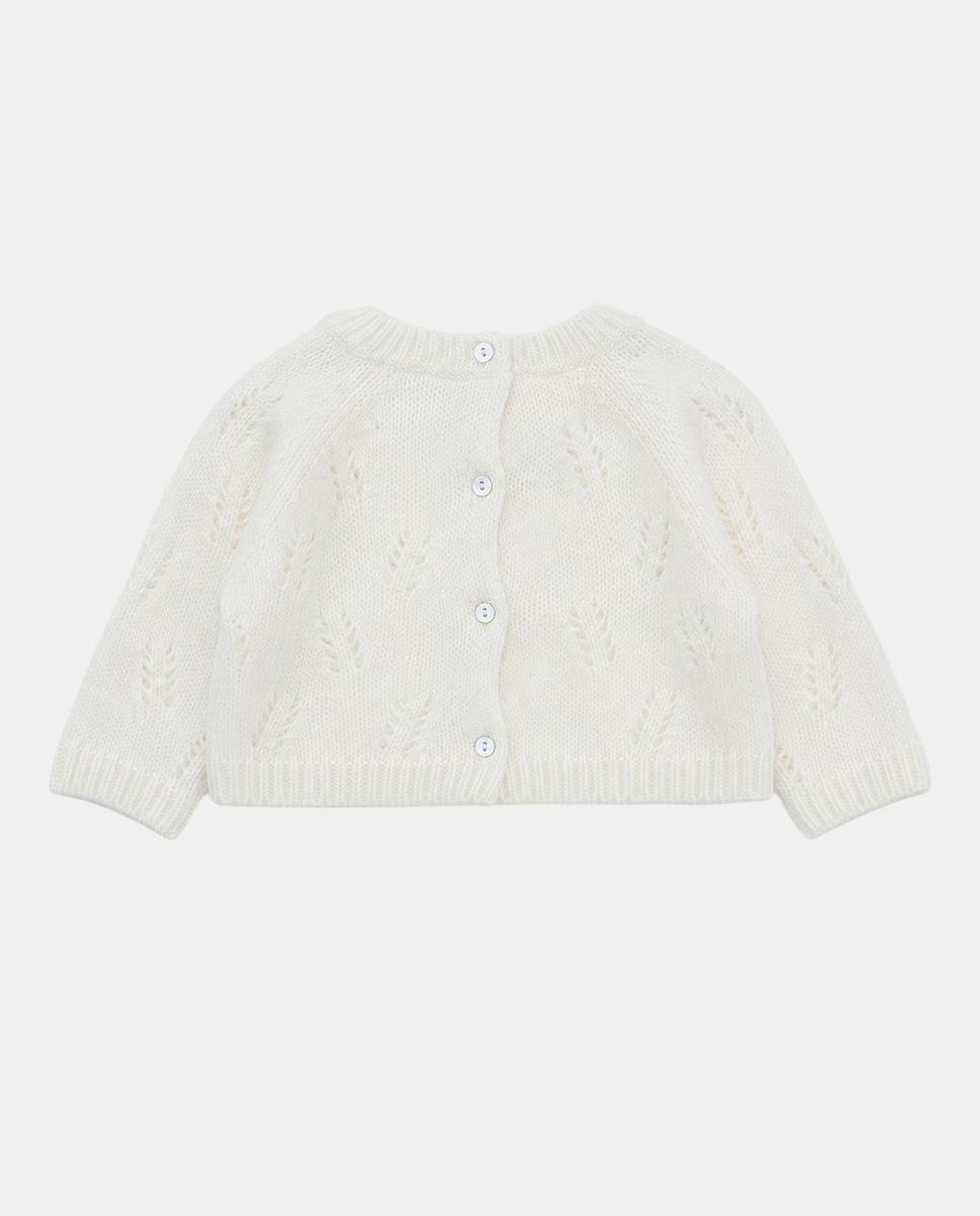 Camisola de Malha Primeira Roupa Branco-2