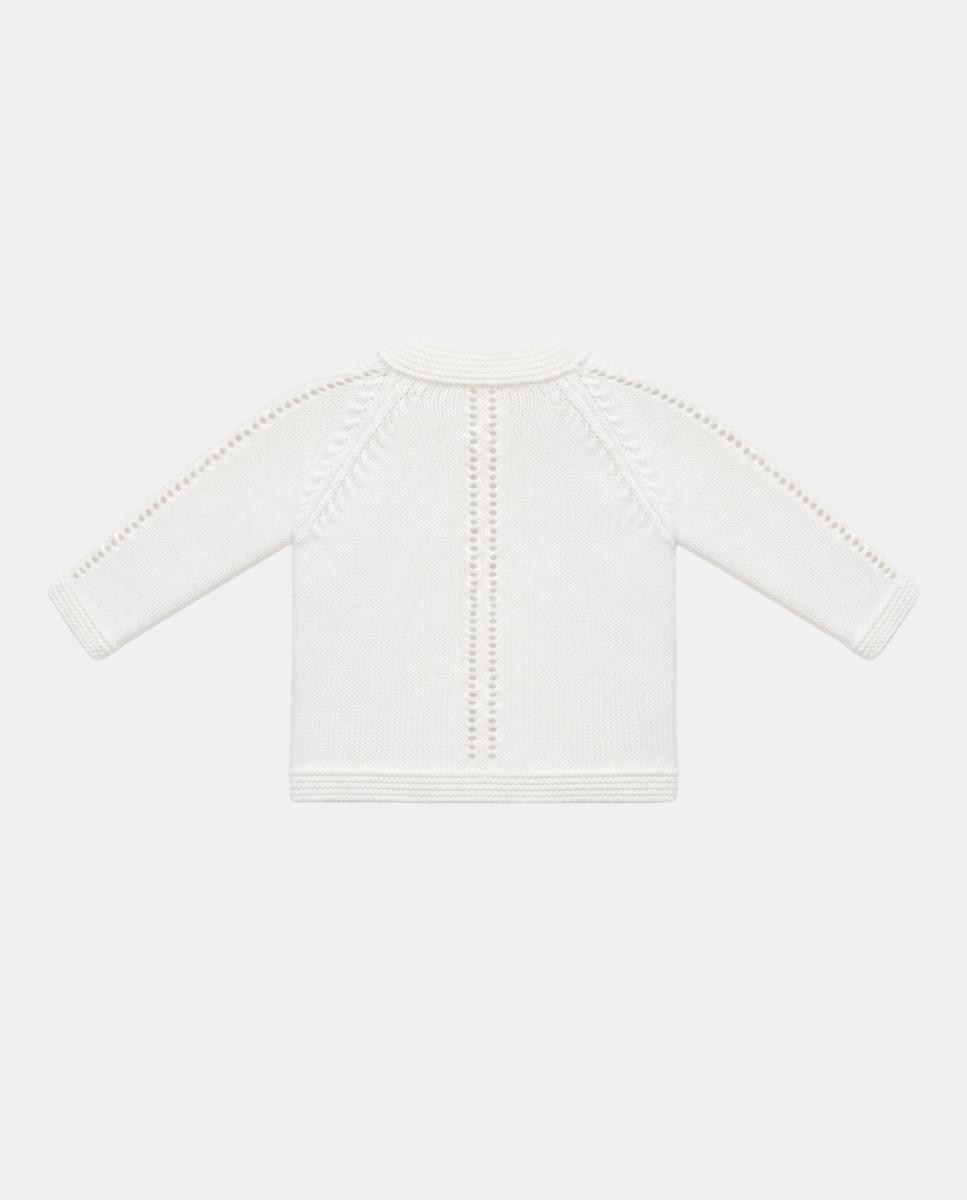 Camisola de Malha de Bebé Branco-2
